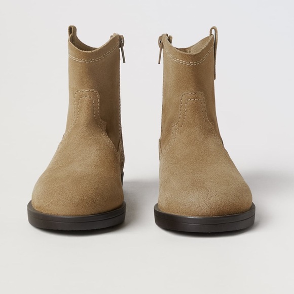 Zara leather Kids Brown Boots - Picture 3 of 6